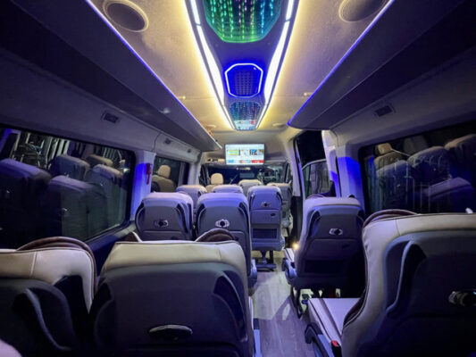 16-seater private car with a driver for rent  in Ho Chi Minh City